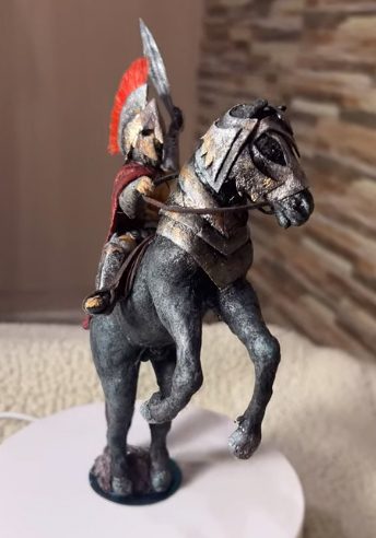 Ватная ёлочная игрушка «Спартанец», высота 17 см — фото 2