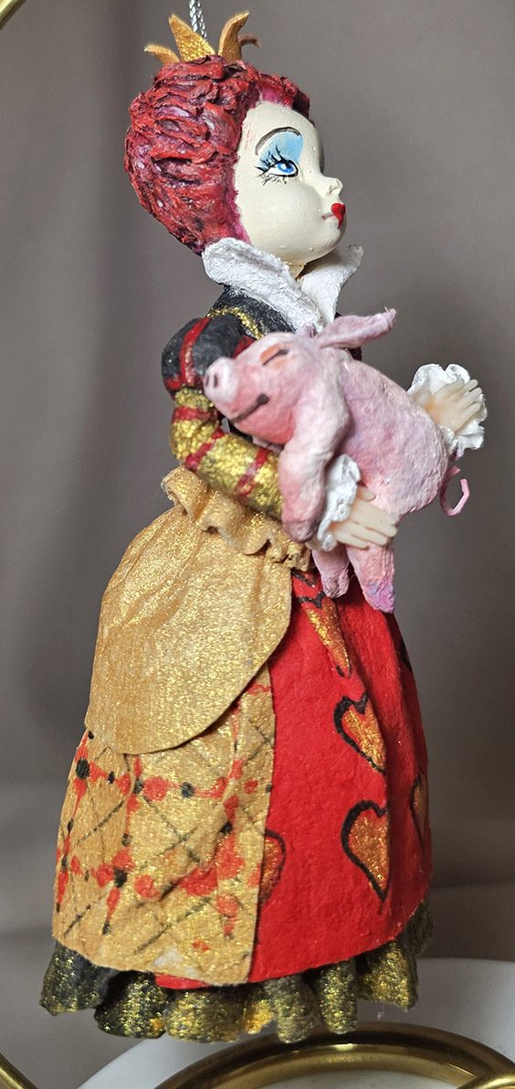 Ватная ёлочная игрушка «Набор "Алиса в стране чудес"», высота 10 см — фото 4