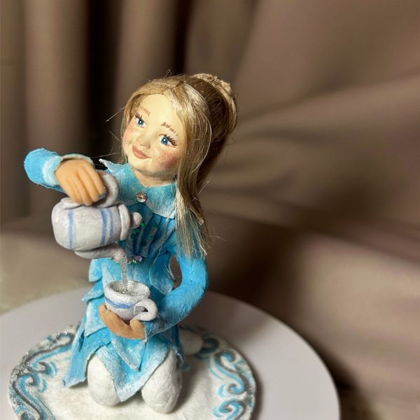 Ватная ёлочная игрушка «Водолей», высота 10 см